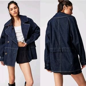 Free People Denim Coat